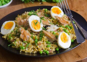 Kedgeree - rýchly anglický recept na údenú tresku s ryžou a vajíčkom