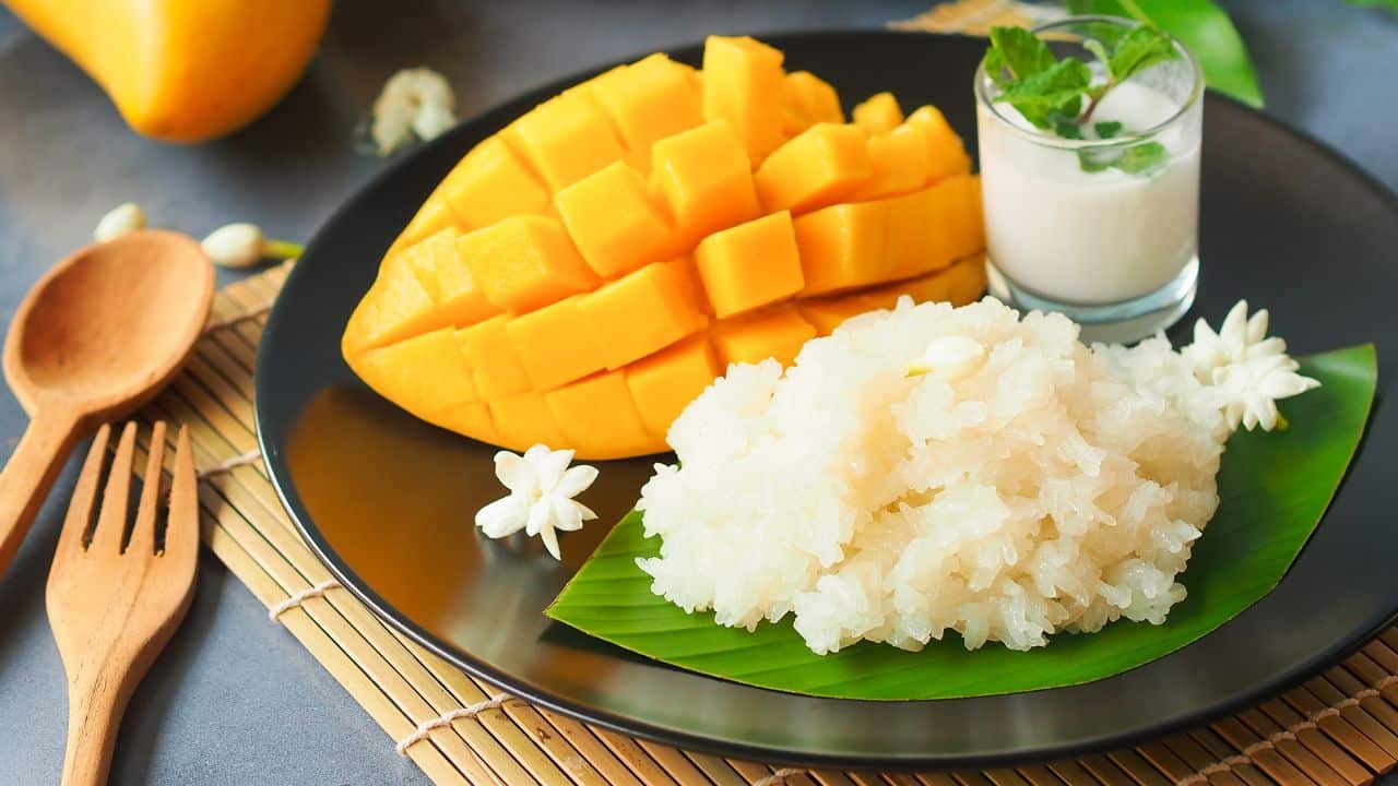 Mango sticky rice - originálny recept na thajskú lepkavú ryžu s mangom