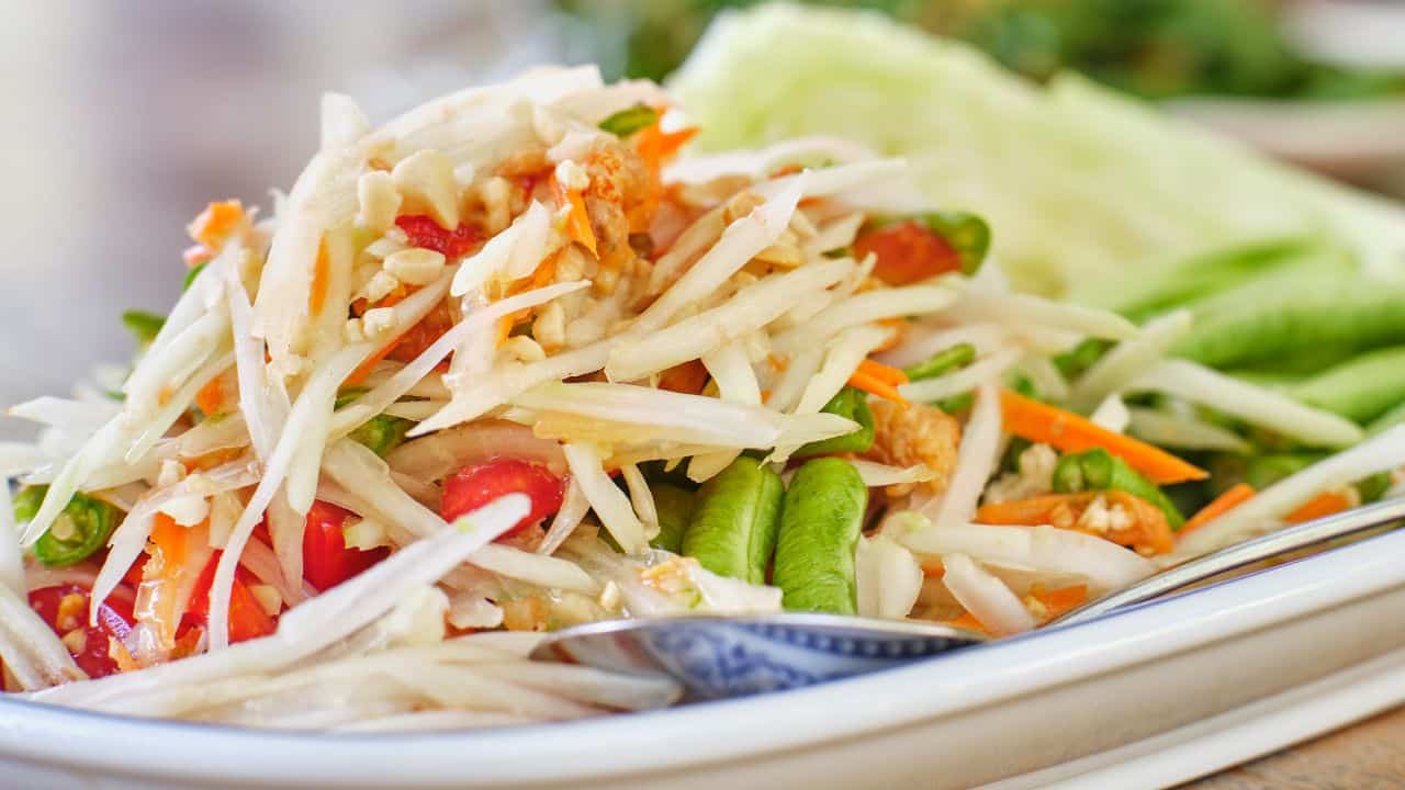 Pikantný thajský papájový šalát - overený recept