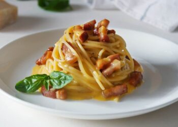 Tekvicové špagety Carbonara - zdravý recept