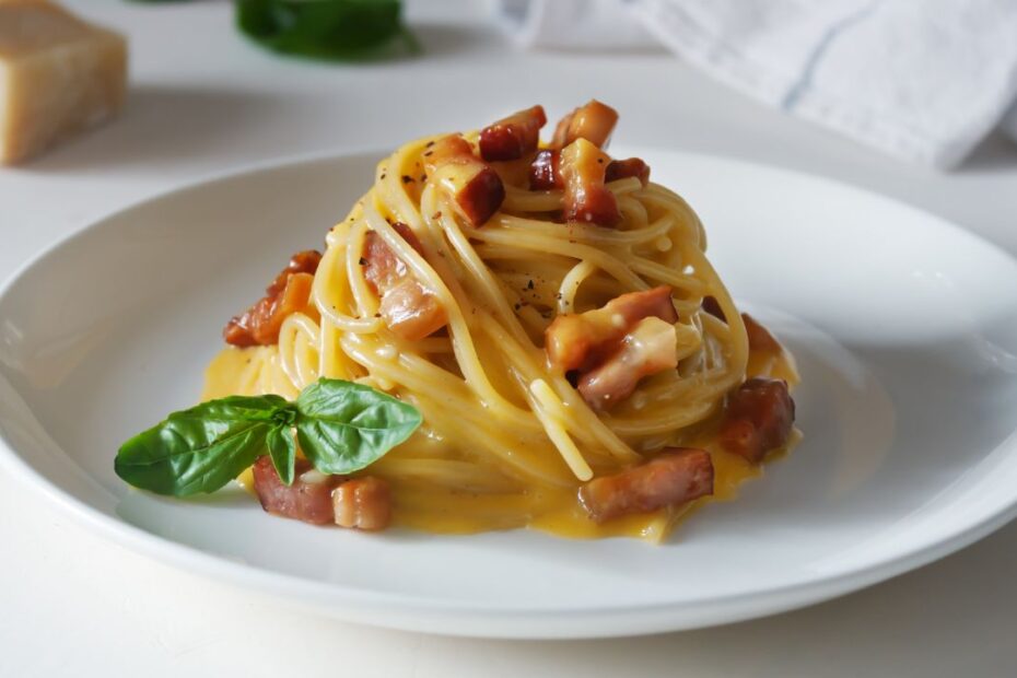 Tekvicové špagety Carbonara - zdravý recept