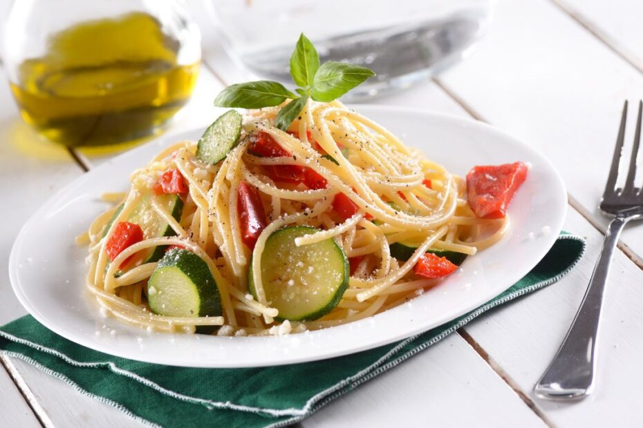 Špagety so zeleninou - FIT recept