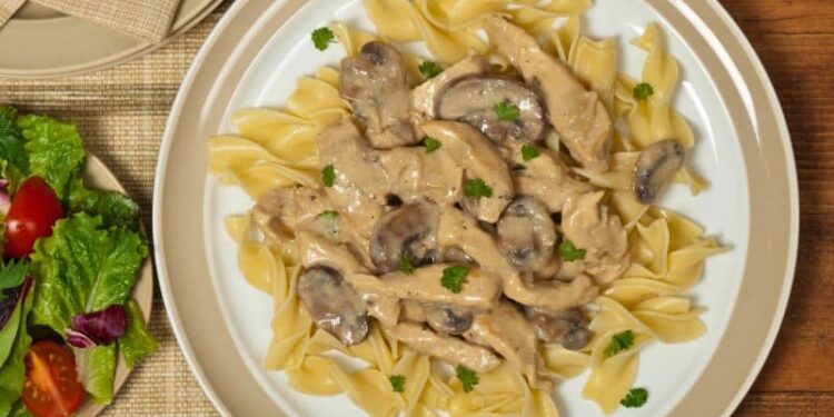 Kuraci stroganov so šampiňónmi - overený recept