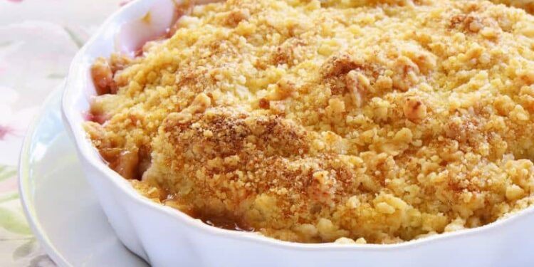 Rebarborový crumble - vynikajúci recept