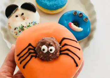 Halloweenske donuty, originálny recept