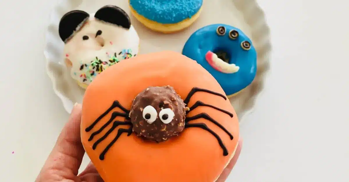 Halloweenske donuty, originálny recept