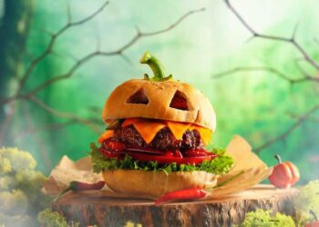 Halloweenský burger, recept na šťavnatý hamburger