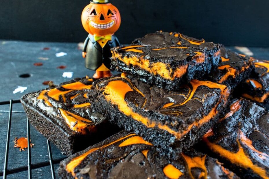 Tekvicové brownies, halloweensky recept