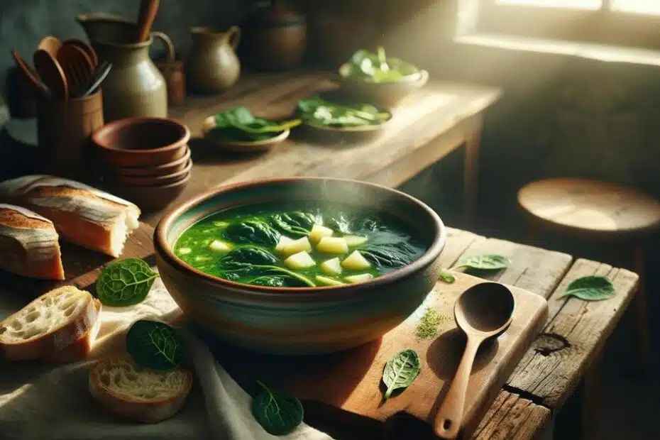Zeleninová polievka so šťaveľom a zemiakmi