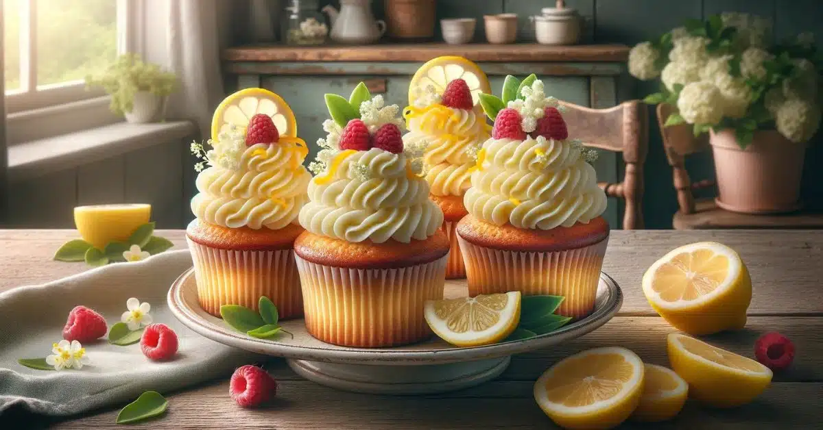 Bazovo citrónové cupcakes