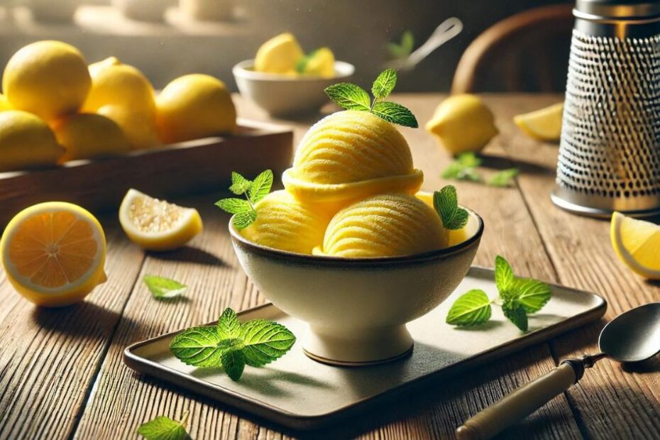 Citrónový sorbet. Chutné letné osvieženie