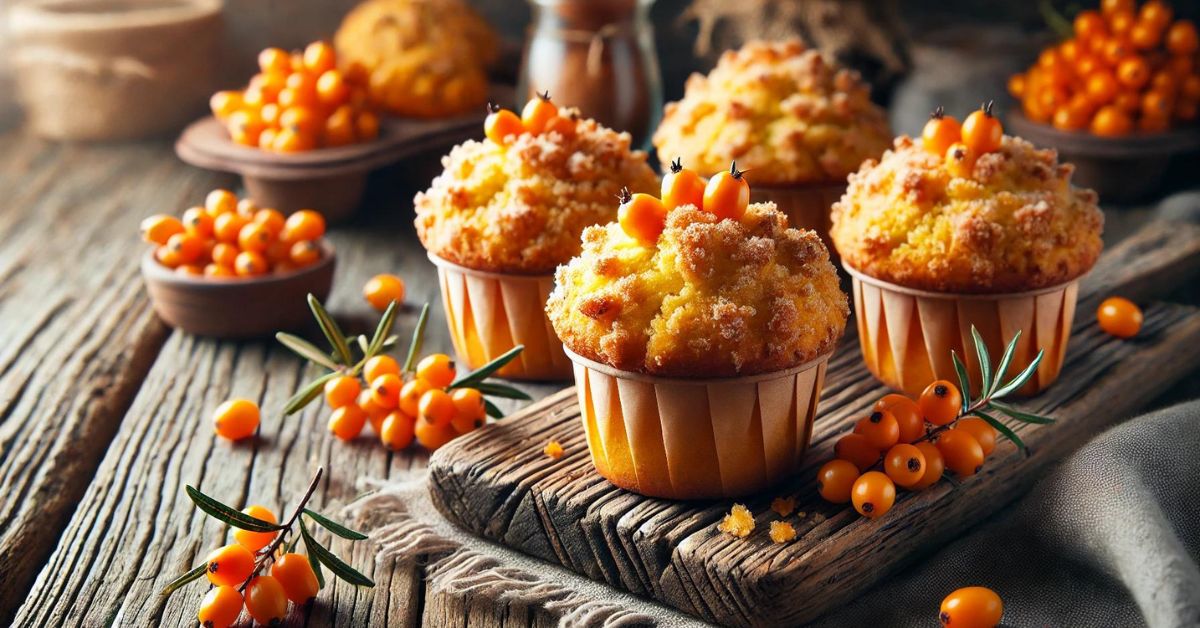 Jednoduchý recept na Rakytníkové muffiny: Zdravý a chutný dezert plný vitamínov