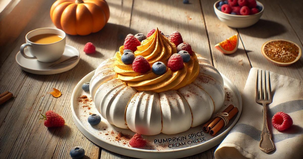 Pumpkin spice pavlova s krémovým syrom: Lahodný jesenný dezert