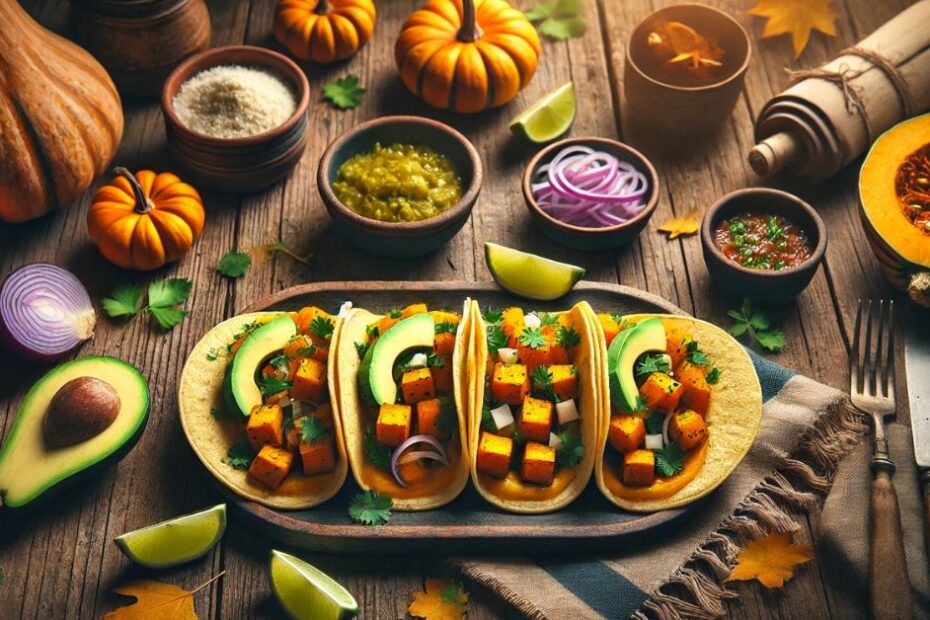 Tacos de Calabaza: Lahodné a zdravé tekvicové tacos s avokádom, koriandrom a limetkou pre autentickú mexickú chuť