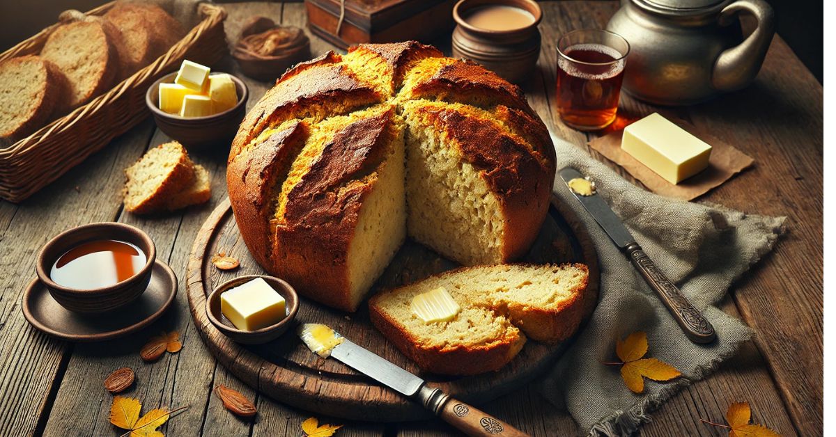 Tradičný írsky Soda Bread: Rýchly chlieb bez droždia s cmarom a jedlou sódou