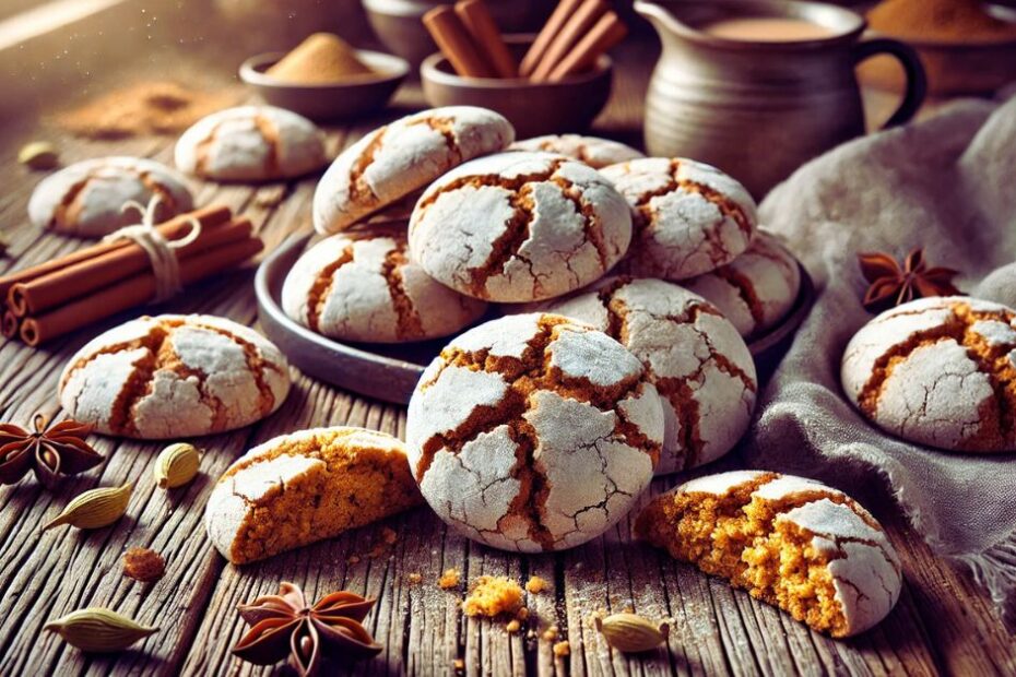 Chai latte crinkles: Hrejivé sušienky s exotickou zmesou korenín